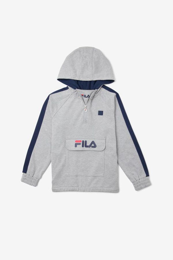 Fila Fleece Lined James Boy's Hoodies - Grey,NZ 984-75981